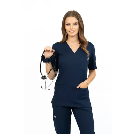 Bluzka medyczna SCRUBS MEDI TEDDY - TALLANTE NAVI CALM